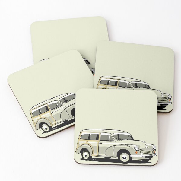 Item preview, Morris Minor 1000 Traveller Old English White designed and sold by car2oonz.