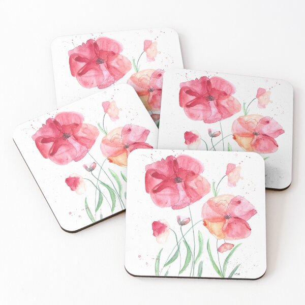 Aperçu de l'œuvre Aquarelle fleur rouge créée et vendue par Monika Howarth.