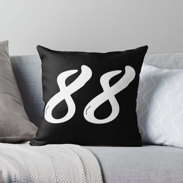 Calligraphy Fancy Number 88 Throw Pillow