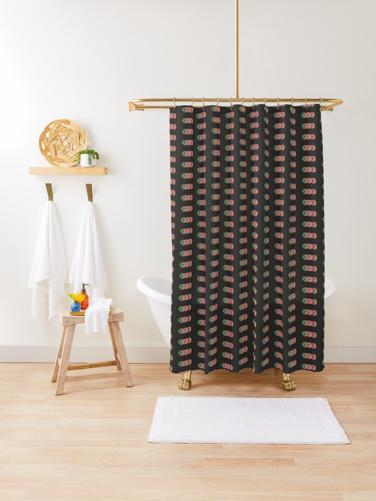 Thumbnail 1 of 5, Shower Curtain, Go nuts for DDDonuts designed and sold by dddperth.