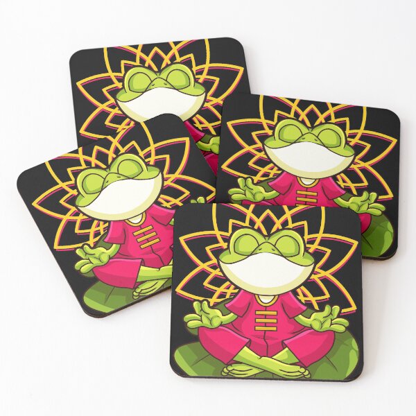 Item preview, Meditation Frog Namste Yoga Lotus Om Yogi Gift designed and sold by Rzelemenz.