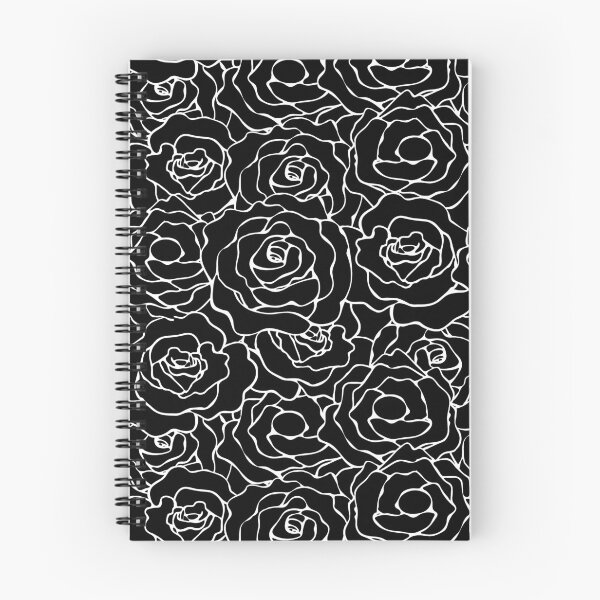 Item preview, Antique Roses in Black and White Seamless Pattern Print designed and sold by ClaudiaFlores.
