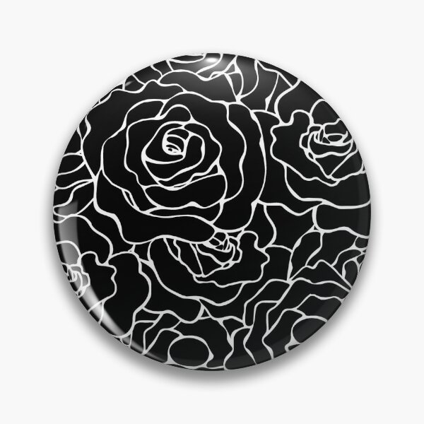 Item preview, Antique Roses in Black and White Seamless Pattern Print designed and sold by ClaudiaFlores.