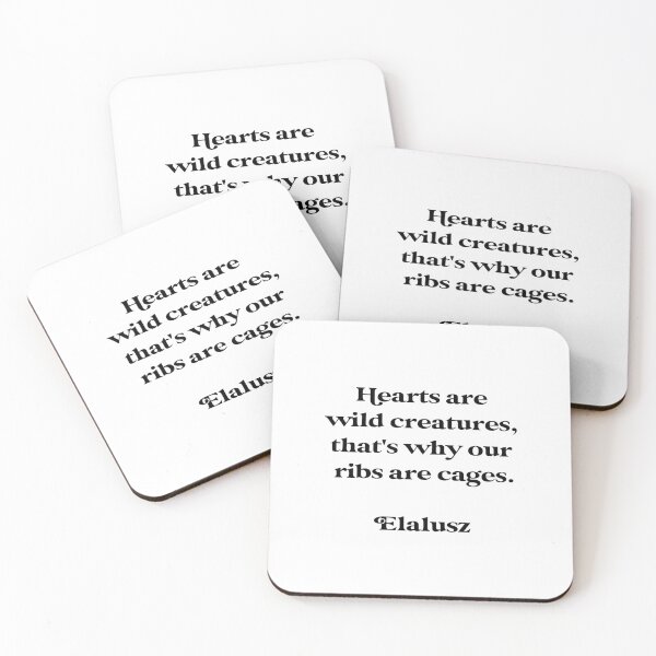 Item preview, Hearts are wild creatures, that's why are ribs are cages designed and sold by Skippingbird.