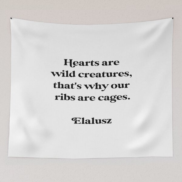 Item preview, Hearts are wild creatures, that's why are ribs are cages designed and sold by Skippingbird.