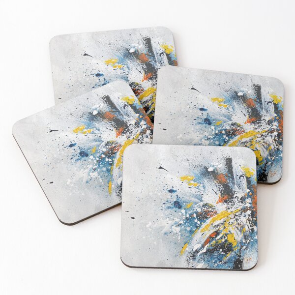 Item preview, Colorful abstract acrylic painting #76 designed and sold by emberstudio.