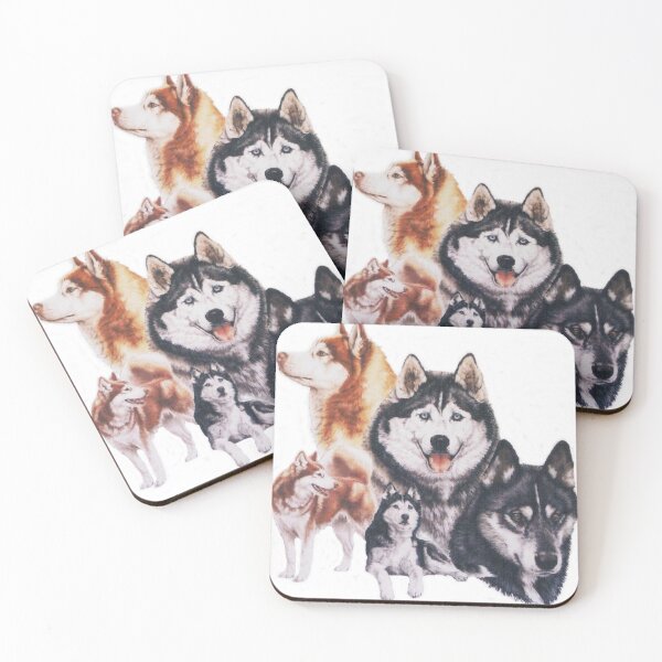 Item preview, Siberian Husky Montage designed and sold by BarbBarcikKeith.
