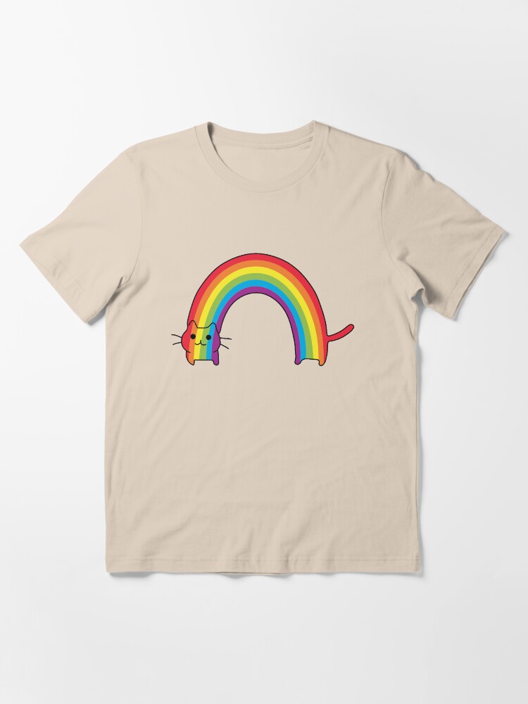 Alternate view of Rainbow Cat Essential T-Shirt