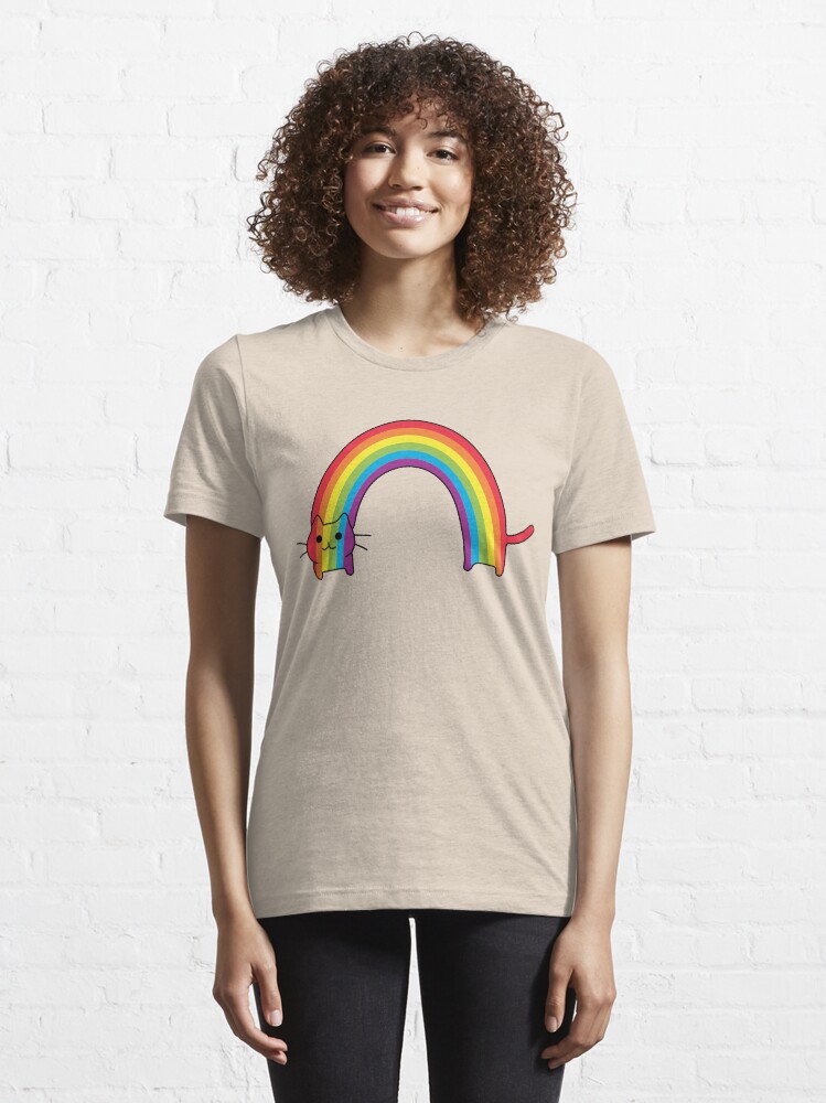 Alternate view of Rainbow Cat Essential T-Shirt