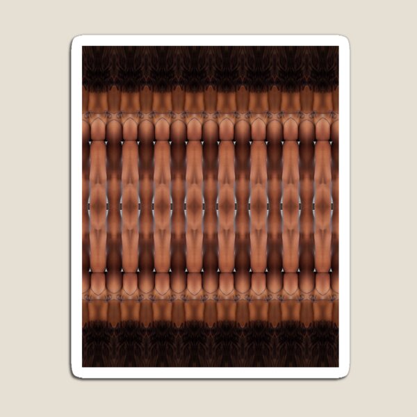 Wood, pattern, illusion, symmetry - Дерево, узор, иллюзия, симметрия Magnet