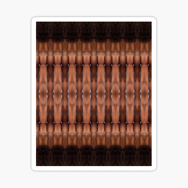 Wood, pattern, illusion, symmetry - Дерево, узор, иллюзия, симметрия Sticker