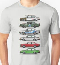 Stack Of Volvo 242 240 Series Brick Coupes Unisex T-Shirt