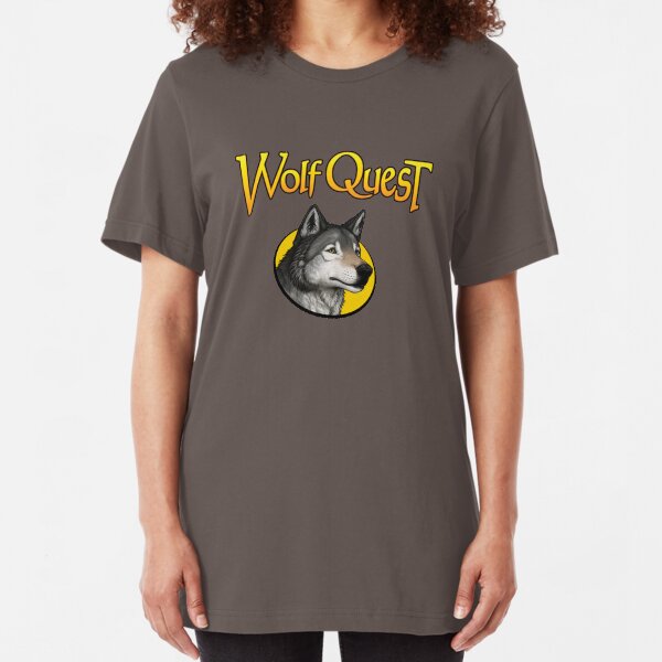 WolfQuest logo Slim Fit T-Shirt