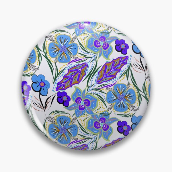 Item preview, Purple  Floral  pattern  designed and sold by Nora Gad.