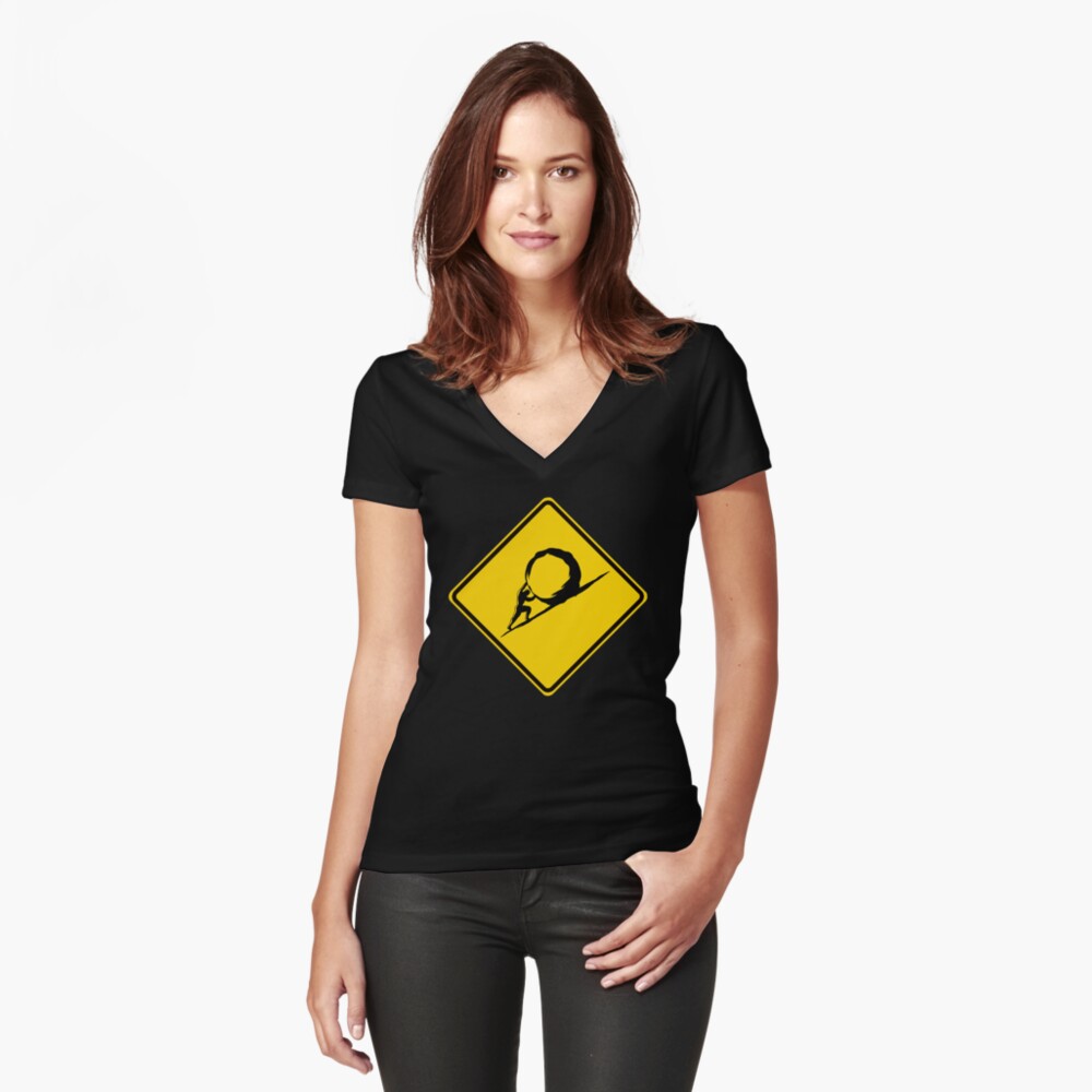 Item preview, Fitted V-Neck T-Shirt designed and sold by AbsurdistMemer.