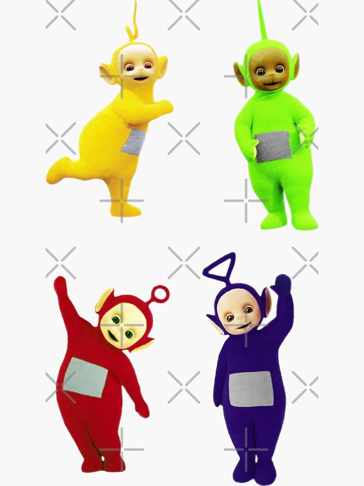 Teletubbies Pack Sticker For Sale By Shining Art Redbubble