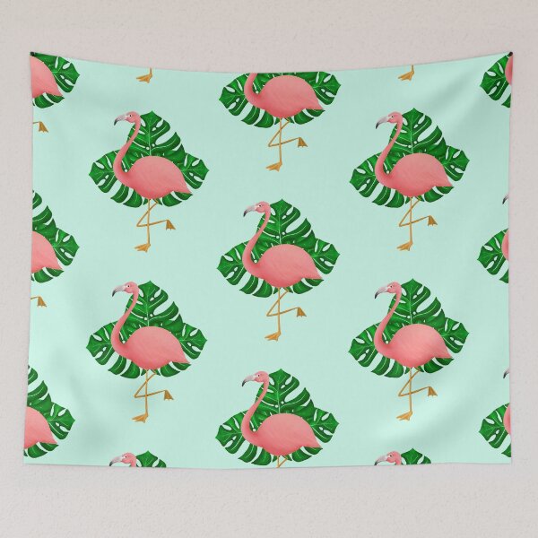 Item preview, Flamingo Monstera  designed and sold by Ellanadoesart.