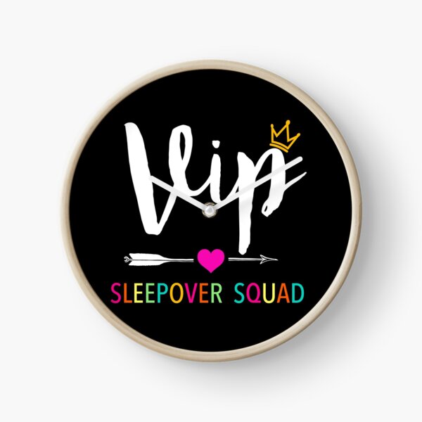 Sleepover Clocks Redbubble - boys and girls sleepover new badge roblox