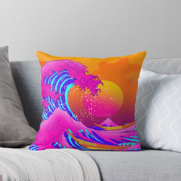Item preview, great wave off kanagawa neonwave designed and sold by gomskyartstudio.