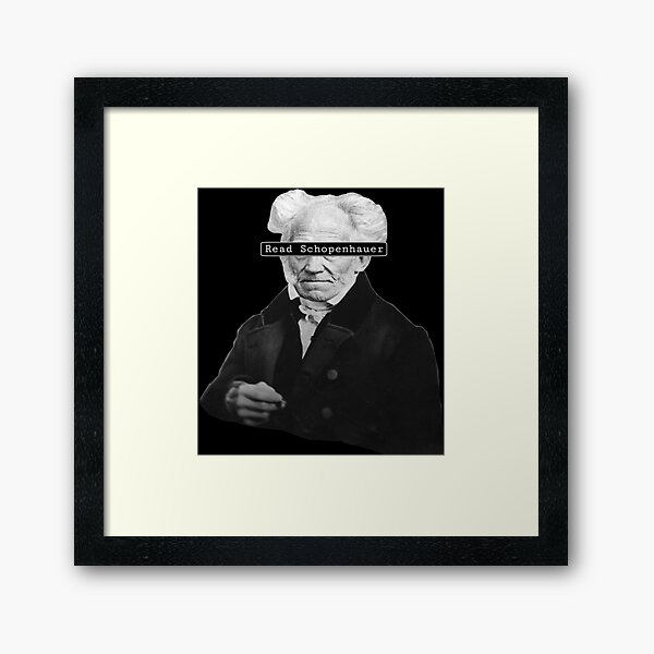 Read Arthur Schopenhauer" Framed Art Print AbsurdistMemer | Redbubble