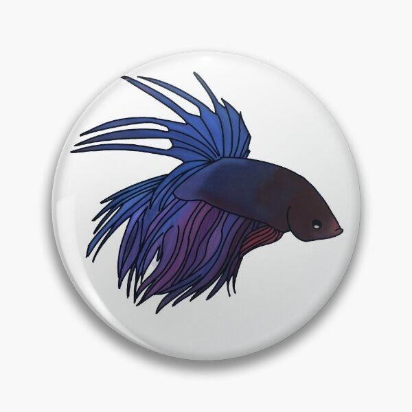 Item preview, Crowntail Blue-purple Betta designed and sold by Iyuda.