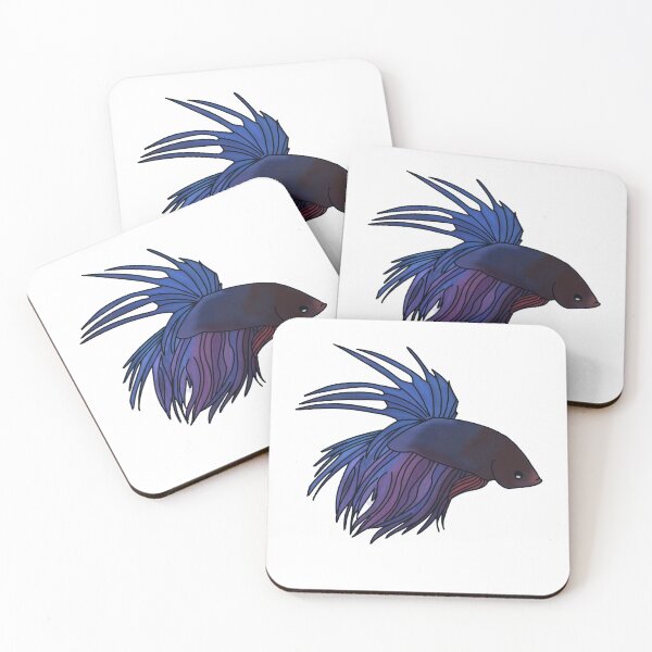 Item preview, Crowntail Blue-purple Betta designed and sold by Iyuda.