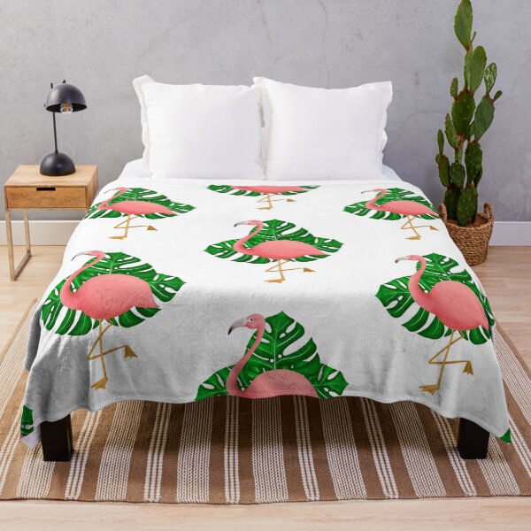 Item preview, Flamingo & Monstera designed and sold by Ellanadoesart.
