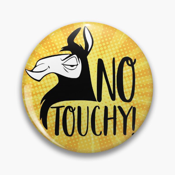 Item preview, No Touchy! Kuzco Llama Yellow designed and sold by UnaGale.