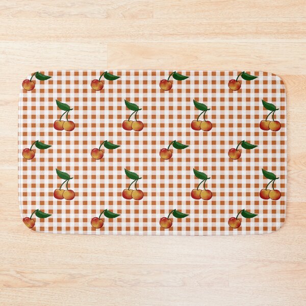 Artikelvorschau, Rainier Cherry Orange Gingham entworfen und verkauft von LahaskaArt.