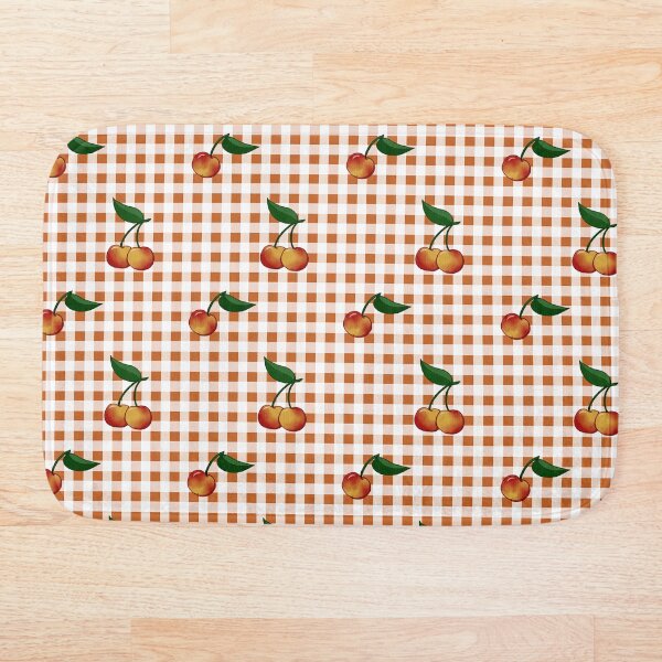 Item preview, Rainier Cherry Orange Gingham designed and sold by LahaskaArt.
