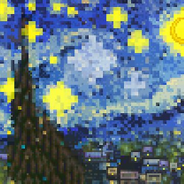 Artwork thumbnail, 8-bit Starry Night by brotherbrain