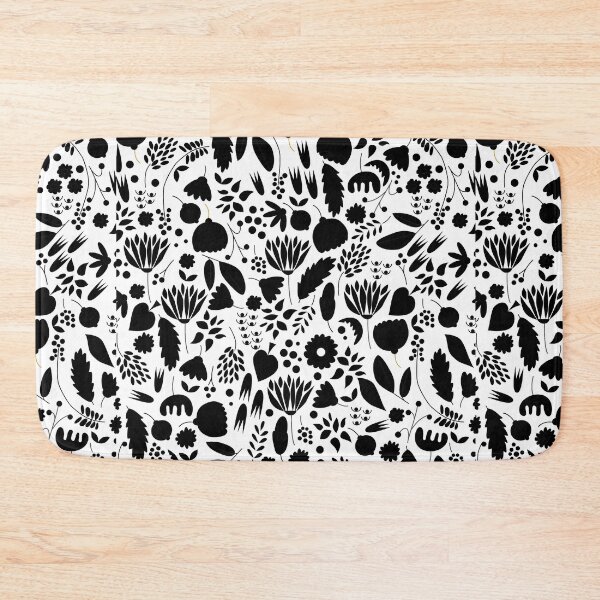 Item preview, Monochrome Floral pattern  designed and sold by Nora Gad.
