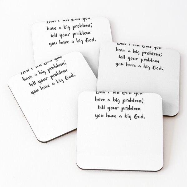 Item preview, Don't Tell God You Have A Big Problem, Christian designed and sold by StickerDirect.