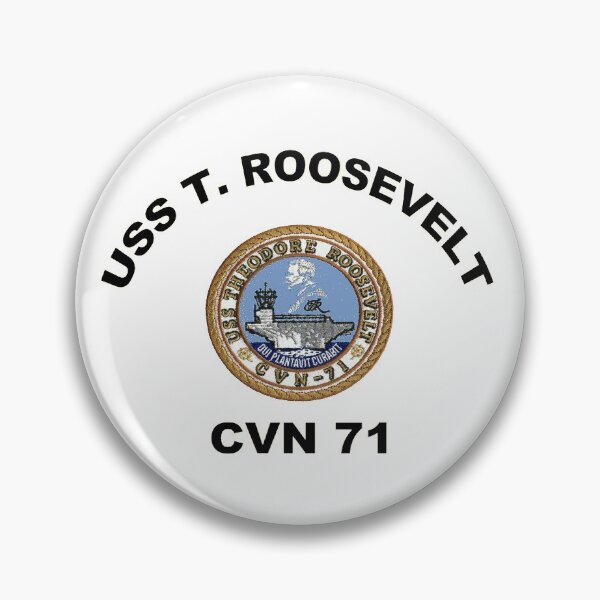Item preview, USS Theodore Roosevelt (CVN-71) Crest designed and sold by Nikki SpaceStuffPlus.