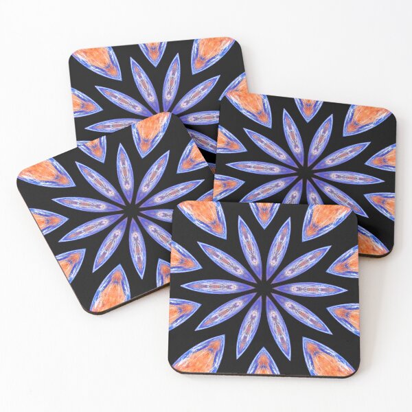 Item preview, Geometric Design Blue Daisy Flower  designed and sold by SillaHoekstra.