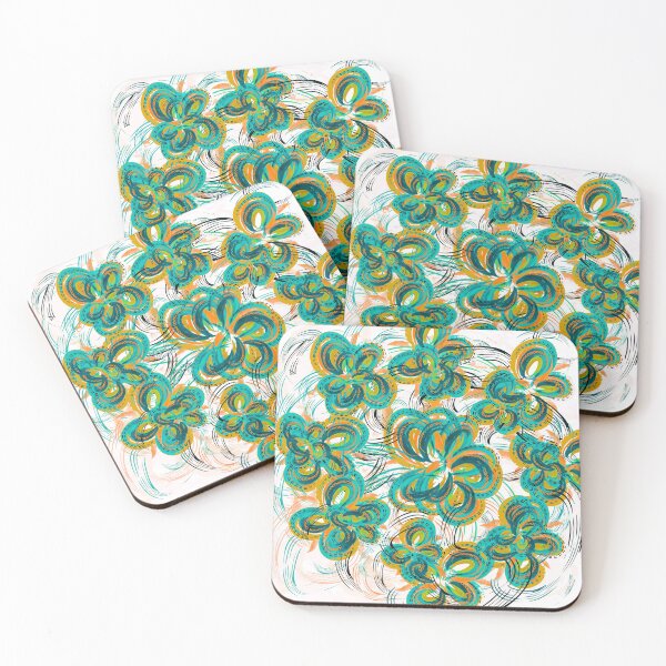 Item preview, Green Flowers  designed and sold by Nora Gad.