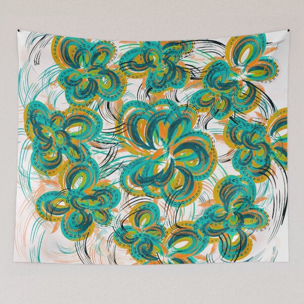 Item preview, Green Flowers  designed and sold by Nora Gad.