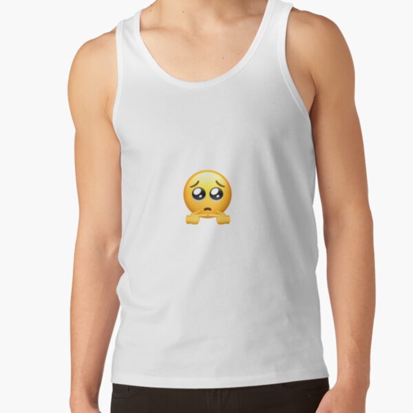 Shy Fingers emoji Tank Top