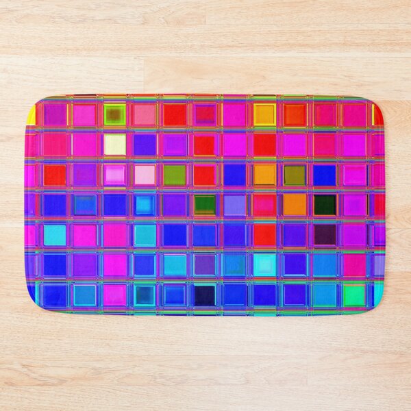 Item preview, Glossy 3D Rainbow Abstract Mosaic Tiling designed and sold by Dator-Abstracts.