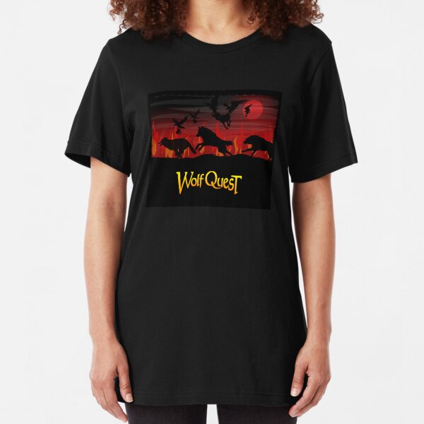 Fire! - WolfQuest Dream Slim Fit T-Shirt