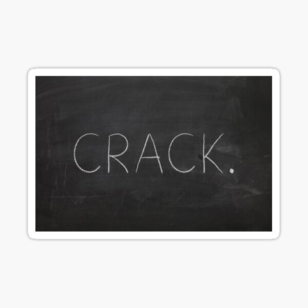 Mean Girls Crack Chalkboard Sticker For Sale By Paddock9designs Redbubble