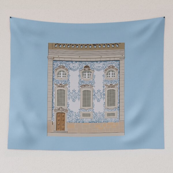 Item preview, Portuguese Blue Tiled Church  designed and sold by jenbucheli.