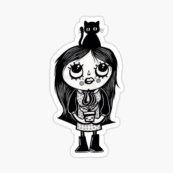 Item preview, Black Tulip Girl designed and sold by wottoart.