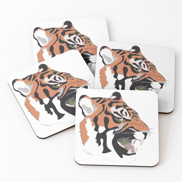 Aperçu de l'œuvre Visage de tigre féroce créée et vendue par Designs by LIZ.