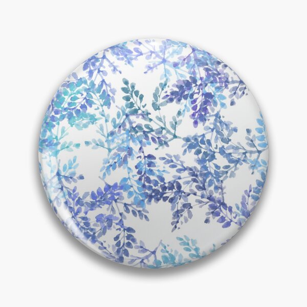 Item preview, Simple Blue floral pattern designed and sold by Nora Gad.
