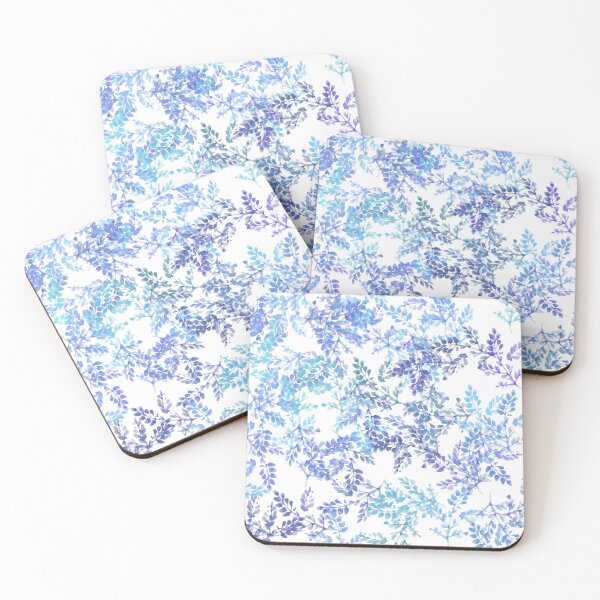 Item preview, Simple Blue floral pattern designed and sold by Nora Gad.