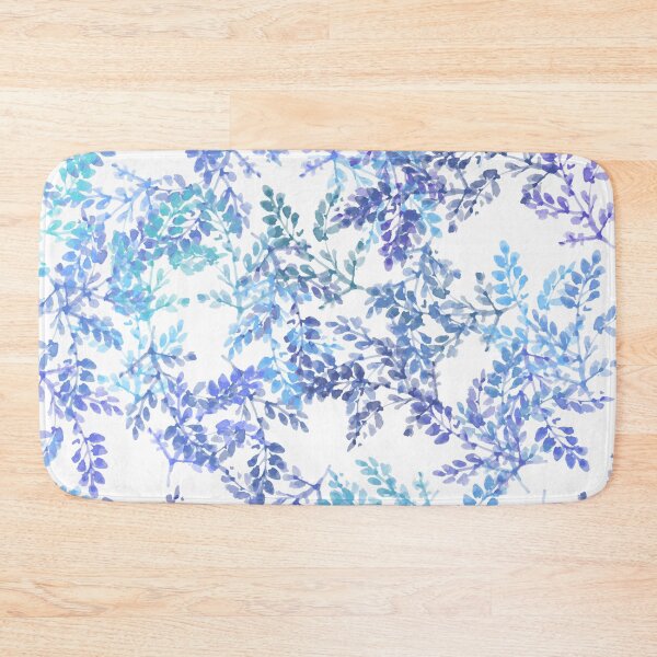 Item preview, Simple Blue floral pattern designed and sold by Nora Gad.