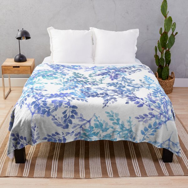 Item preview, Simple Blue floral pattern designed and sold by Nora Gad.