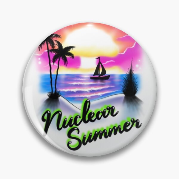 Item preview, Nuclear Summer Colorful Travel Airbrush Tee Design designed and sold by Catie Stewart.
