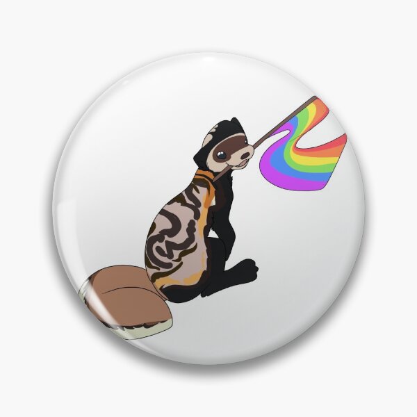 Item preview, LGBT+ Marbled Polecat - Gay designed and sold by DovahCourts.
